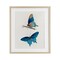 Stupell Industries Blue Butterflies Pair Framed Print Under Glass, design by Arlington Prints